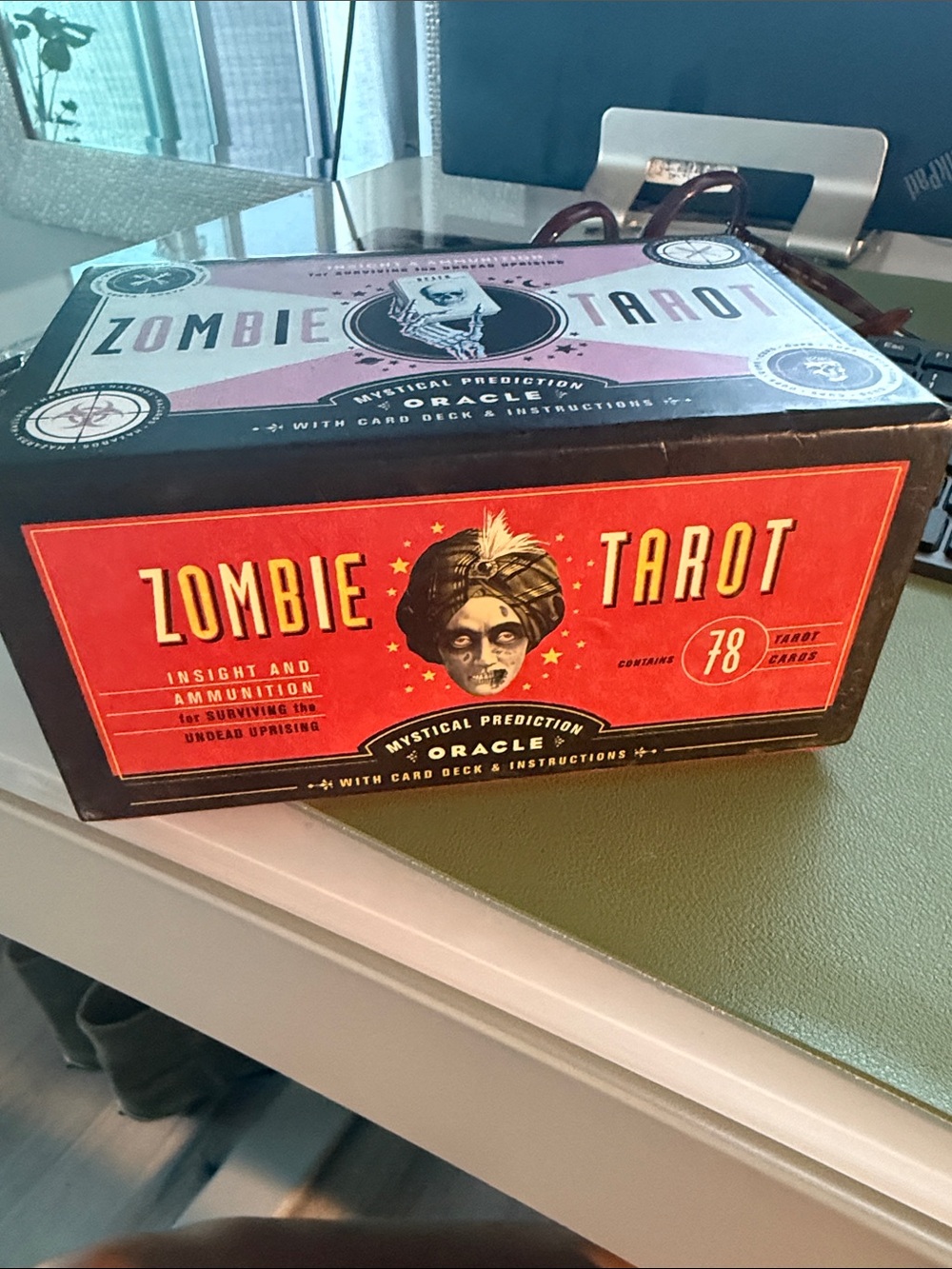 Zombie Tarot Oracle Deck - Red & Black Box like new.